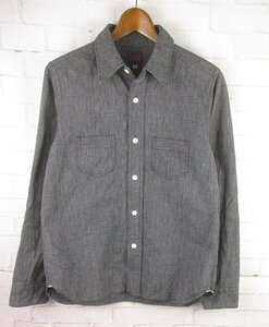 MAS7040 FULLCOUNT フルカウント 黒シャンブレー ワークシャツ 36