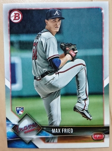 ★RC ルーキー MAX FRIED BOWMAN 2018 #90 MLB メジャーリーグ ROOKIE CARD マックス フライド ATLANTA BRAVES アトランタ ブレーブス