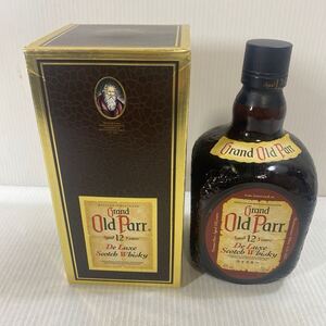 Grand Old Parr グランド オールドパー デラックス ウイスキー De Luxe スコッチウイスキー 12年 43% 750ml 箱付き 状態込み ③