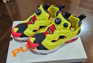 【超美品】限定品 Reebok INSTAPUMP FURY 94 OG リーボック ポンプフューリー シトロン 23.0cm レディース 箱付き 紙袋付き