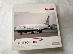 ★★　 herpa 1/200 【DEUTSCHE BA】 Beoing ７３７-３００　Bavaria 　★★