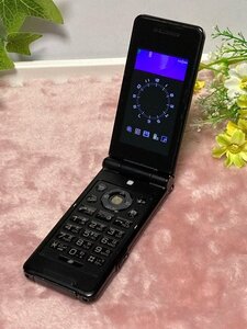 docomo ワンプッシュ ケータイ P-07B ブラック★ 折り畳み　FOMA 携帯電話 3G　ガラケー　Y45