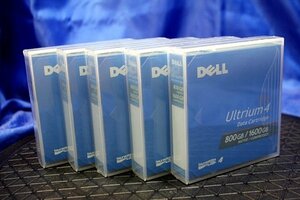 5本セット ★未開封・未使用品★ DELL LTO Ultrium 4 データカートリッジ 800GB/1600GB 45650Y