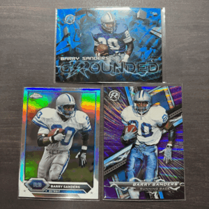 Barry Sanders パラレル 3枚セット Blue Wave Refractor /75 , Purple Surge /99 , Refractor 2024 Topps Composite Football NFL