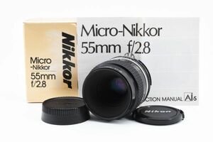 【美品 動作確認済】 Nikon ニコン Ai-s Ais Micro Nikkor 55mm f/2.8 MF Macro Lens 2165348