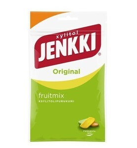 Cloetta Jenkki クロエッタ イェンキ フルーツミックス味 キシリトール ガム 1袋×100g フィンランドのお菓子です