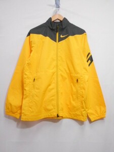 70 送60サ 0225$D10 NIKE GOLF ナイキ ゴルフ FIT STORM ジップジャケット イエロー サイズM 中古品