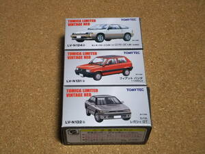 TOMICA LIMITED VINTAGE NEO LV-N124d ホンダバラードスポーツCR-X1.5i LV-N131bフィアットパンダ1100CLX LV-N132b スバル レガシィGT