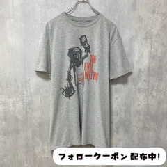 古着 used　The Evil Within　半袖　プリントTシャツ　グレー　キャラクター　ロゴT　レトロ　デザイン　ストリート　クルーネック　春夏服　メンズ　レディース