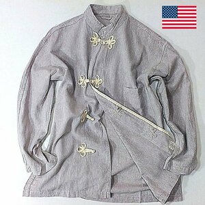 Lsize チャイニーズボタンシャツ U.S.army 1936