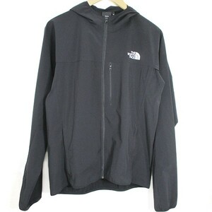 【中古】THE NORTH FACE ノースフェイス マウンテンソフトシェルフーディ NP21703 メンズ ジャンパー Lサイズ ブラック