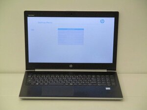 【1円スタート】hp ProBook 450 G5 2ZA82AV Core i5 7200U 2.5Ghz 8GB 15.6インチ OSなし BIOSのみ