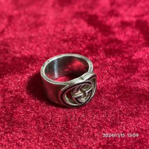 SILVER 925 SV925 GUCCI グッチ ワンポイント GGロゴ リング 指輪 アクセサリー 装飾品 