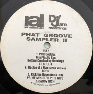 1993 PHAT GROOVE SAMPLER / SOUTH CENTRAL CARTEL / ONYX / LL COOL J / MC SHUG / PRIME MINISTER PETE NICE & DADDY RICH / BOSS