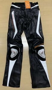 【未使用】　HYOD (ヒョウドウ・プロダクツ) レザーパンツ HSP011D ST-X D3O LEATHER PANTS(STRAIGHT) サイズLL ブラック&ホワイト　バイク