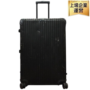 RIMOWA 986 リモワ トパーズ ステルス スーツケース キャリーケース アルミニウム ブラック 98L 8泊 10泊 4輪 中古 T9459490