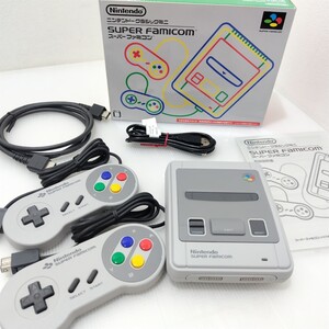 D(0122i2) ☆未使用☆ ニンテンドークラシックミニ スーパーファミコン CLV-301 Nintendo 任天堂 スーファミ ゲーム機●通電/動作未確認