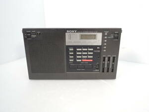 △ジャンク品 SONY ソニー FM/AM PLL SYNTHESIZED RECEIVER ラジオ ICF-2001 動作未確認 通電しない SSB/CW ブラック/管理7288A11-01260001