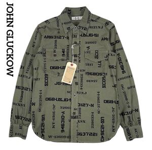 JOHN GLUCKOW Everyclay Work Shirt 新品未使用　ジェラード　 長袖シャツ 総柄