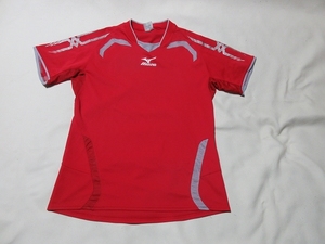 R-523★MIZUNO(ミズノ)62HV-011♪赤xグレー/半袖Tシャツ(L)★