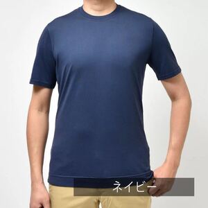 FEDELI ショートスリーブ クルーネック Tシャツ 44 フェデーリ ネイビー