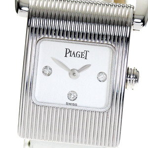 ピアジェ PIAGET 5221 ミスプロトコール K18WG 3Pダイヤモンド クォーツ レディース _825632