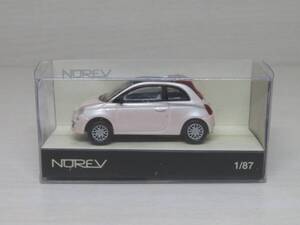 FIAT 500C　フィアット 500C　（薄ピンクメタ）　ノレブ　NOREV　1/87