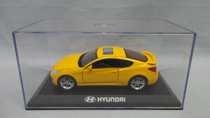 WELLY 1/34 ダイキャストミニカー ジェネシス クーペ 黄 ヒュンダイ HYUNDAI