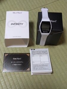 ショットナビ ゴルフ インフィニティ 腕時計型GPSナビ Shot Navi Infinity　　ホワイト