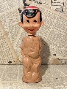 ☆1960年代/SOAKYボトル/ディズニー/ピノキオ/即決ビンテージ/Pinocchio/SOAKY Bottle(60s) DI-008