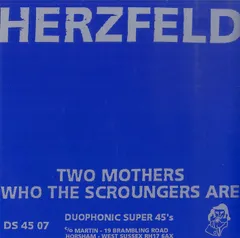 EP1枚 / ヘルツフェルト / Two Mothers / Who The Scroungers Are (1993年・UK盤・インディーロック) / C00081481