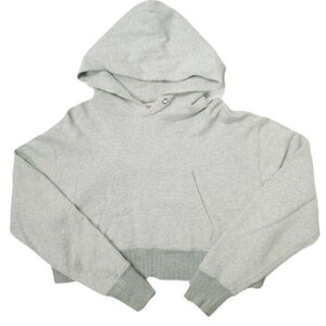 Healthknit x BEAMS BOY ヘルスニット ビームスボーイ 別注 フーディー ショート丈 スウェットプルオーバーパーカー グレー 裏毛 g16151