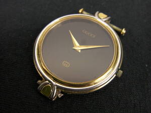 GUCCI グッチ◆4500M◆メンズ腕時計◆黒◆フェイスのみ◆USED