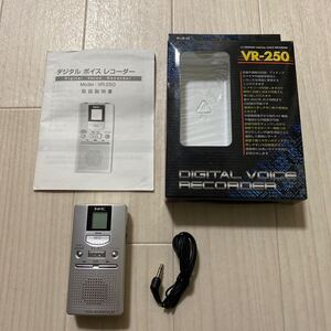 ●美品 NHC VR-250 Digital VOICE RECORDER デジタルボイスレコーダー ICレコーダー 送料無料 S1442