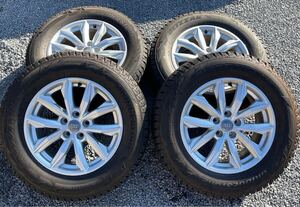 超美品 超バリ山 スタッドレス AUDI Q5 純正 ブリヂストン 235/35R17 ブリザック VM-V2 BS BLIZZAK 7J PCD112 アウディ SQ5 Q3 A6 S6 A5