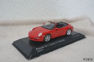 ミニチャンプス ポルシェ 911 カレラS カブリオレ 1/43 ミニカー 赤