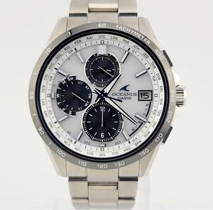 美品 CASIO OCEANUS カシオ オシアナス クラシックライン クロノグラフ チタン OCW-T2600J-7AJF メンズ 電波ソーラー 腕時計