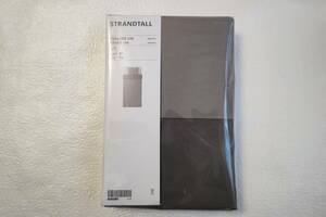 IKEA 掛け布団カバー 枕カバー シングル グレー ダークグレー STRANDTALL ストランドタル セット イケア