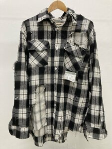 Maison MIHARA YASUHIRO メゾンミハラヤスヒロ 21SS Plaid Damaged Double Layer Shirt Coat アウター ジャケット 上着 中古 サイズ46 TN 9