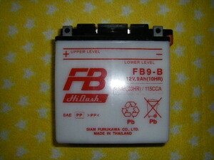 古河電池 　FB9-B 　新品バッテリー　( GM9Z-4B、YB9-B 互換　) CB125T　スペイシー125ストライカー　CBX250RS