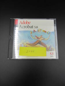 #z045 送料無料 中古ソフト Adobe Acrobat 5.0 Windows版 ライセンスキー付き PDF作成 編集 アクロバット 格安