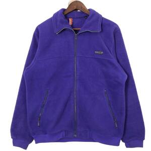 80年代 patagonia パタゴニア フルジップ フリースジャケット 三角タグ アウトドア パープル (メンズ M) 中古 古着 A0849