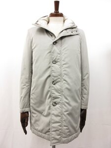 【Aquascutum アクアスキュータム】A9560388-91 ダウンベストライナー付 3WAY 中綿入りブルゾン コート (メンズ) S グレー系 □17MB3848□