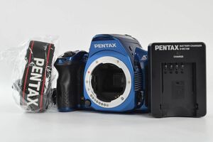 やや難あり【動作良品】ペンタックス PENTAX K-30 ブルー バッテリー取り出しにくい