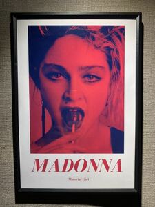 MADONNA マドンナ A4 ポスター 額付き 送料込み 90s 80s Ⅰ