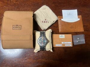 エベル EBEL E6120531 スポーツウェーブ デイト自動巻き メンズ中古稼動美品OH(済)