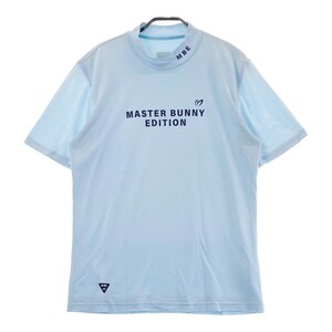 MASTER BUNNY EDITION マスターバニーエディション 2022年モデル モックネック　半袖Tシャツ ブルー系 6 [240101337777] ゴルフウェア