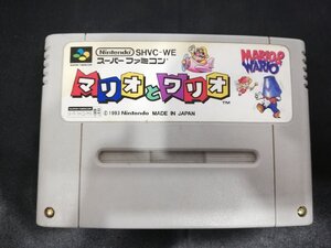 ◆3点以上で送料無料!! ゲームソフト/SFC/スーパーファミコン/MARIO&WARIO/マリオとワリオ/Nintendo/任天堂/動作未確認品 o2g7844