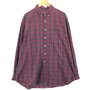 古着 ラルフローレン Ralph Lauren The big shirt 長袖 ボタンダウンチェックシャツ メンズXL相当 /eaa476000