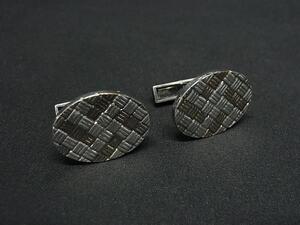 1円 ■美品■ TIFFANY＆Co ティファニー SV925×K14 585 14金 カフリンクス カフスボタン アクセサリー シルバー系×ゴールド系 FB3442